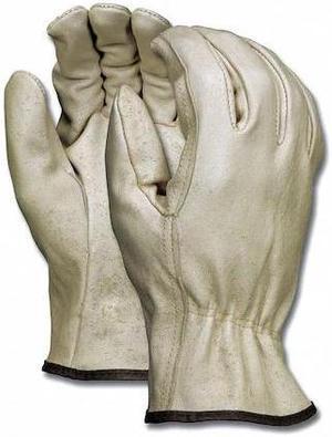 MCR SAFETY 3402M Leather Drivers Gloves, Slip-On, Straight Thumb, Gunn Cut,