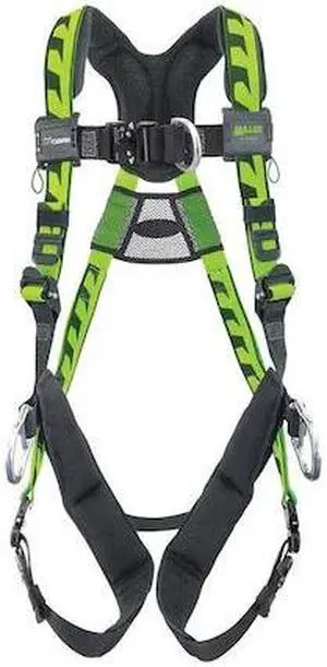 HONEYWELL MILLER AAF-QCD23XG Full Body Harness, Vest Style, 2XL, Polyester,