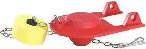 KORKY 2004BP Toilet Flapper, Red, Adjustable