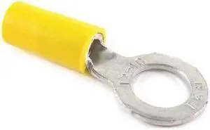 STA-KON 10RC-14 Ring Terminal, 1/4 in Stud Size, 10 AWG, 600 V, Vinyl