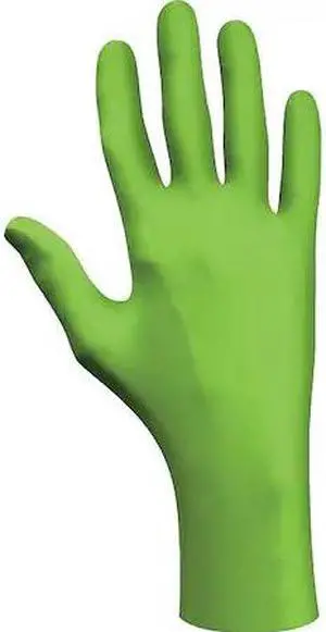 SHOWA 7705PFTS 7705PFT, Disposable Gloves, 4.00 to 4.99 mil Palm, Nitrile,