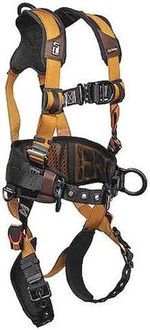 FALLTECH 7081BFDM ComforTech(R) Full Body Harness, M, 425 lb., Quick-Connect