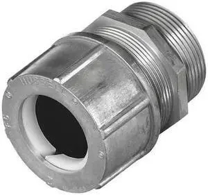 HUBBELL WIRING DEVICE-KELLEMS SHC1090 Cord Connector,3 in.,Straight,White