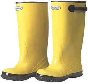 ZORO SELECT 151012 Overboots, Plain Toe, Rubber, 17 in Height, Bar Grip Sole,
