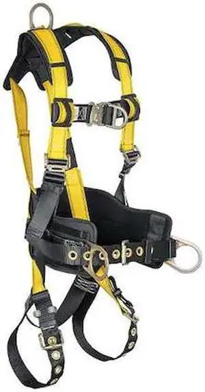 CONDOR 61DD48 Not Applicable Full Body Harness, XL, 420 lb, Quick-Connect