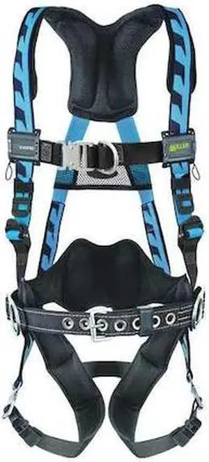 HONEYWELL MILLER ACF-QCBDPSMB AirCore(TM) Full Body Harness, S/M, 400 lb.,