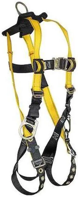 CONDOR 61DD41 Not Applicable Full Body Harness, S, 420 lb, Quick-Connect Chest/