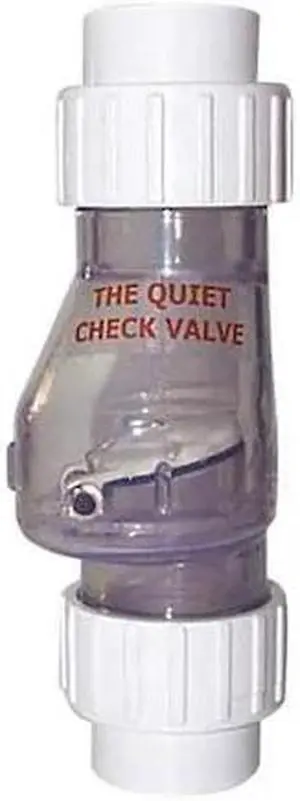 MAGIC B-0823-15C 1-1/2" Slip Clear PVC Silent Check Valve