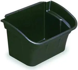 RUBBERMAID FG335488BLA Utility Bin,4 gal.,Black,17 In. W