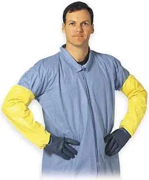 DUPONT QC500BYL00020000 Tychem(R) 2000 Chemical Resistant Sleeves, 18 in