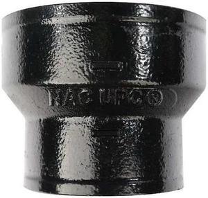 ZORO SELECT 222139 Reducing Coupling Short Increaser Reducer, 1-1/2" x 3" Pipe,