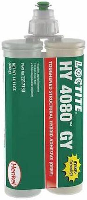 LOCTITE 2217130 Epoxy Adhesive, HY 4060 Series, Gray, Dual-Cartridge, 1:01 Mix
