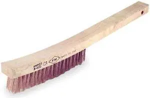 AMPCO SAFETY TOOLS B-400 Nonsparking Scratch Brush, Stiff, 13 3/4 in L Handle,