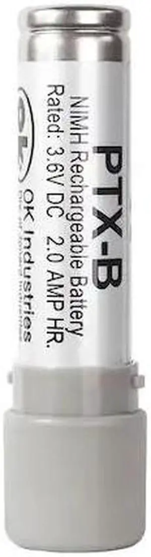 OK INDUSTRIES PTX-B Rechargeable Battery,NiMH,3.6V,2.0 Amp