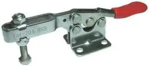 ZORO SELECT 13F626 Toggle Clamp,Horiz,SS,1.50 In,5.43 In