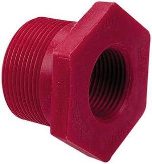 ZORO SELECT 651834 11/2x1 Reducer Bushing,1 1/2 x 1 In,MPT x FPT