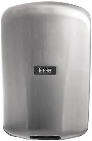 EXCEL DRYER TA-SBV-208-277V Automatic Hand Dryer, 14 sec Dry, 68 to 74, 208 to