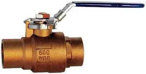 MILWAUKEE VALVE 3" BA-485BLL 3" Sweat Brass Ball Valve Inline