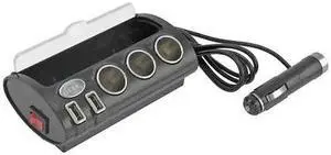 BELL 22-1-39279-8 5 Outlet 12V Power Station, Dash Mount