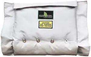 UNITHERM IW1824 4" x 18" L Fiberglass Insulated Pipe Jacket 3" Wall