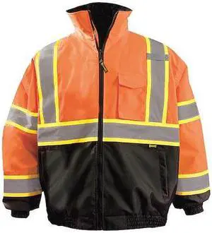 OCCUNOMIX LUX-350-B2X-OS X-Back Jacket,Unisex,S,Orange