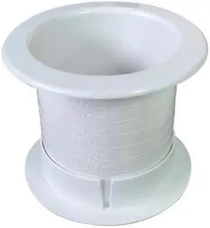 FASTCAP DUALLY 2.5 100PC WH Dual Sided Grommet,Wht,2.5In,PK100