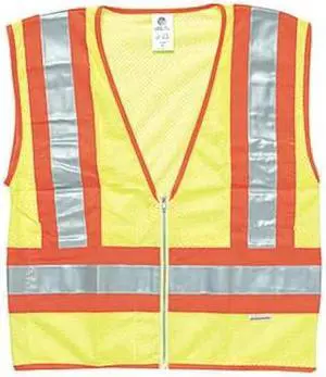 KISHIGO 1056-3X 3XL Class 2 High Visibility Vest, Lime