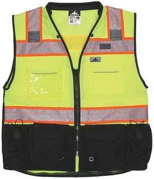 MCR SAFETY PSURVCL2LSM High Visibility Vest,M Size,Unisex