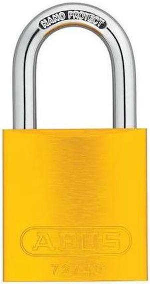 ABUS 72 /40 KAx3 Yellow Lockout Padlock,KA,Yellow,1-1/2"H,PK3