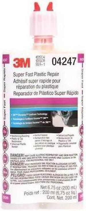 3M 04247 Instant Adhesive, 04247 Series, Black, 1 oz, Bottle, 1 hr Functional