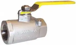 APOLLO VALVES 7610227A 3/8" FNPT Stainless Steel Ball Valve Inline