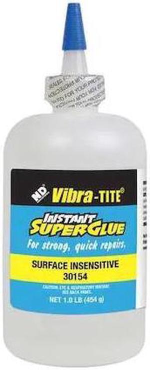 VIBRA-TITE 30154 Instant Adhesive, 301 Series, Clear, 0.5 oz, Bottle