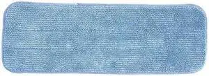 HOSPECO 2504-SPH-MFP-16B Flat Mop Pad, Hook-and-Loop Connection, Blue,
