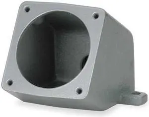 HUBBELL WIRING DEVICE-KELLEMS BB60N Pin & Sleeve Receptacle, 60/63 A, - Phase,