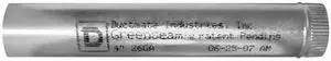 GREENSEAM GR60SPBGP5GA26 Round Rigid Ducts, 5 in Duct Dia, Galvanized Steel, 26