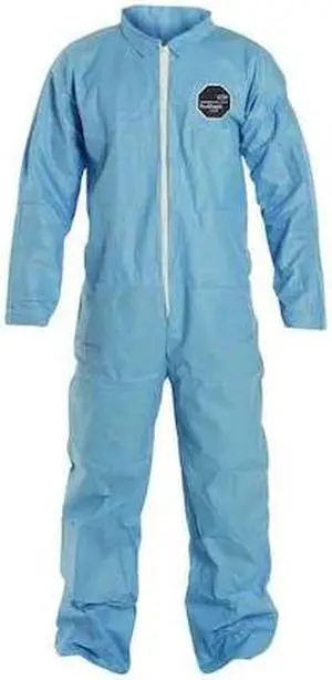 DUPONT TM120SBU2X002500 Coveralls, 2X, 30 1/2 in Inseam, ProShield(R) 6 SFR,