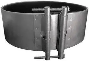 DUCTMATE GRLABQS18GA Gasketed Coupler, 18 in Duct Dia, Metal, 24 GA, 18 in W x