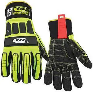RINGERS GLOVES 297-11 Ringers R297 Hi-Vis Cut-Resistant Impact Gloves,
