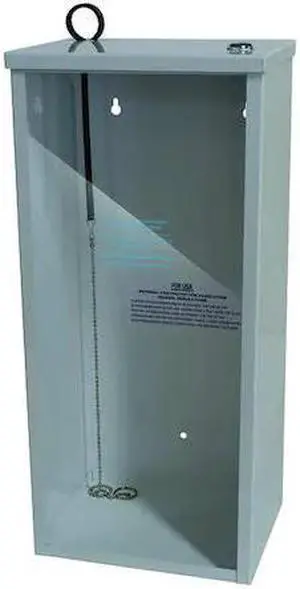 ZORO SELECT 3ZV10 Fire Extinguisher Cabinet, Surface Mount, 22 3/8 in Height, 5