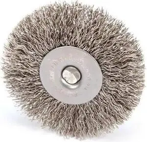 WEILER 93041 RaDial Crimped Wire Wheel Wire Brush, Stem