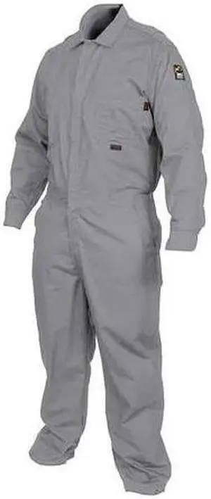 MCR SAFETY CCMGL Coverall, 8.7 cal/sq cm ATPV, L, MaxComfort(TM), Snap Closure,