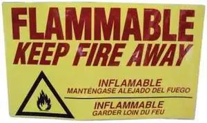 EAGLE MFG C97D Safety Cabinet Label,14 In. H,9 In. W