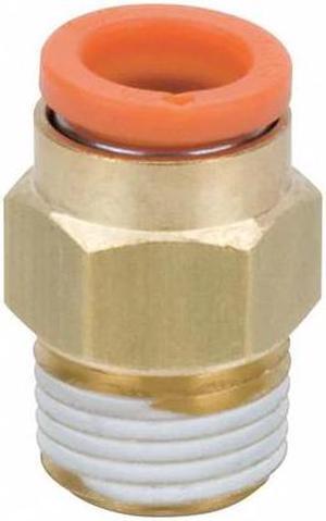 SMC KQ2H07-34AS Male Adapter,1/4 in.,TubexMNPT