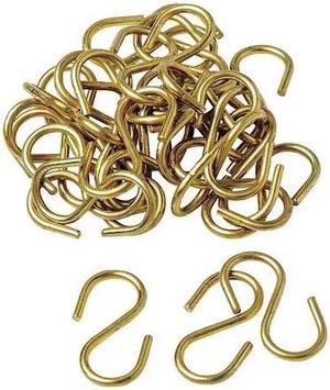 BRADY 23303 S Hook,Brass,PK100