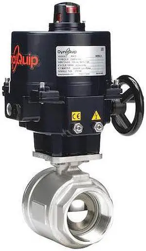 DYNAQUIP CONTROLS E2S2AAJE02 3" FNPT Stainless Steel Electronic Ball Valve 2-Way