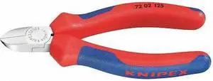 KNIPEX 72 02 125 5 in 72 Diagonal Cutting Plier Flush Cut Oval Nose Uninsulated