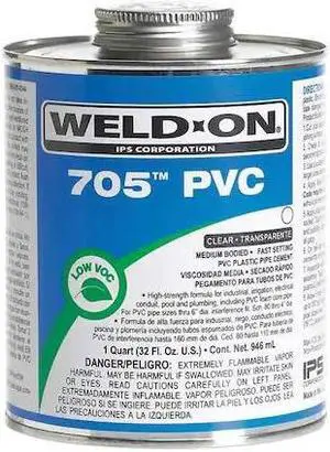 WELD-ON 13971 PVC Clear Medium Bodied Quart WELD-ON 13971 PVC Clear Medium Bodied Quart