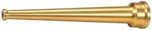 ZORO SELECT 6AKC4 Fire Hose Nozzle,1-1/2 In.,Brass