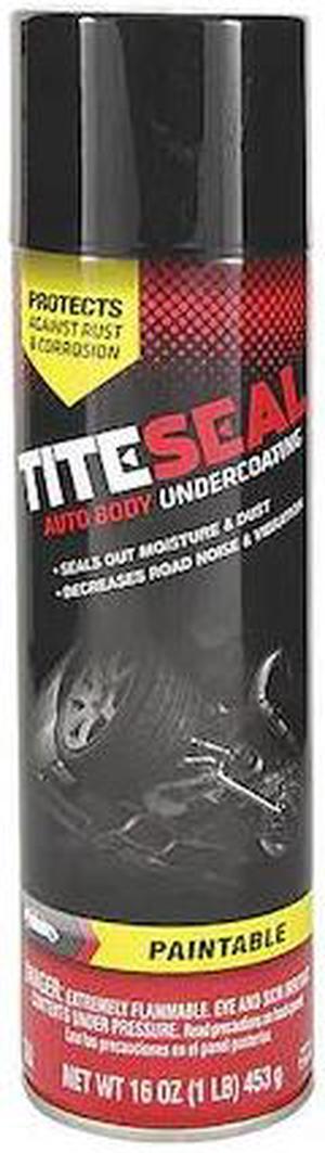TITESEAL T1616 Auto Body Undercoating,Black,16 oz.