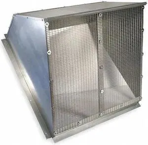 DAYTON 1WBW2 Weather Hood,36 In,Galvanized Steel